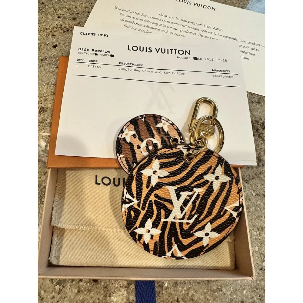 Louis Vuitton Neverfull Jungle Tote, Wallet, Pouch, Key Chain LOT ** MINT RARE